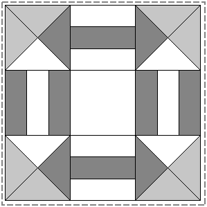 Arrow block pattern Arrow pattern
